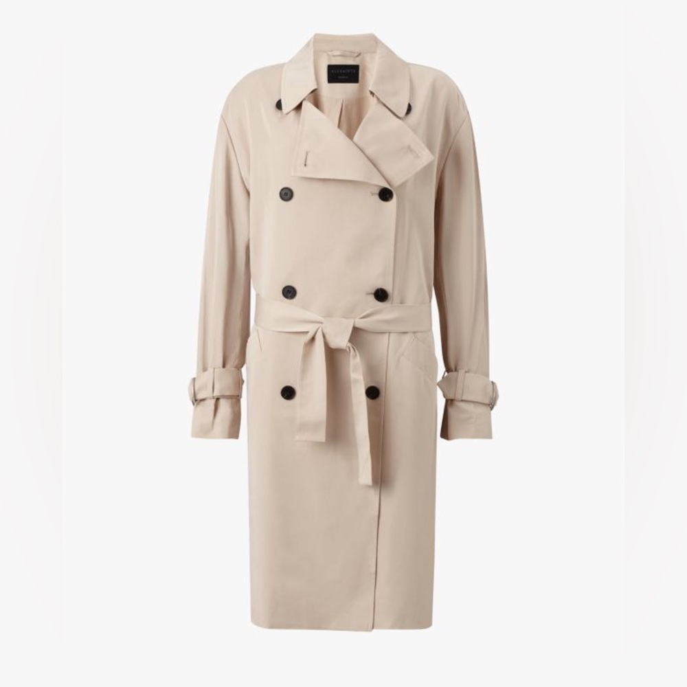 All Saints Thin Classic Brook Trench Coat